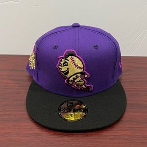 New Era, 59Fifty Fitted Hat, New York Mets, Purple & Black
